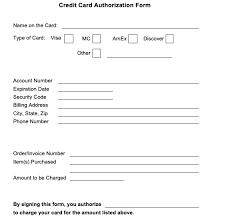 It records and affirms the cardholder's consent and account information. 15 Credit Card Authorization Forms Template Download Word Pdf Templates Art