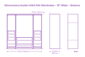 Keep drawers organized and in control with the ikea skubbs range of drawer and wardrobe organizers. Ikea Pax Wardrobe 79 Wide Shelves Dimensions Drawings Dimensions Com