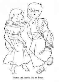 Http Colorings Co Mexico Coloring Pages For Kids Dibujo De Ninos Jugando Cinco De Mayo Patrones De Bordado