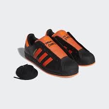 Black And Orange Adidas Shoes Adidas Superstar Laceless Shoes Black Adidas Us In 2020 Adidas Outfit Shoes Adidas Shoes Originals Adidas Shoes Outlet