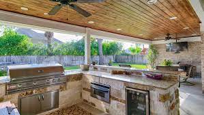 Not only is it yet another place to enjoy the great outdoors, but it can also save you time and money on landscaping. Covered Patio And Outdoor Kitchen Novocom Top