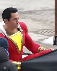 Shazam 2 new costume today! New Shazam Set Photos Provide A Better Look At Zachary Levia S Superhero Suit Daily Superheroes Your Daily Dose Of Superheroes News