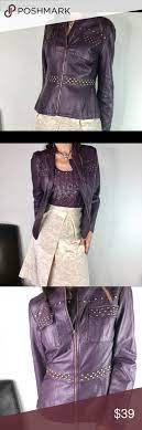 V Cristina Jacket Blazer M Vegan Leather Studded Clothes Design Fashion Design Vegan Leather