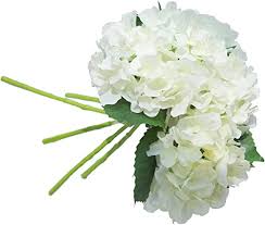 Spring is always in the air when you send a beautiful arrangement of hydrangeas. Huis Individual Artificial Hydrangea Flowers Extra Large Faux Silk White Hydrangeas Luxclusif Com