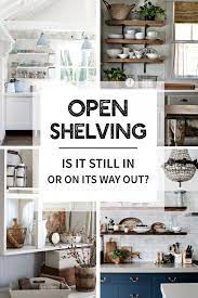 Kitchen islands with open shelves provide a perfect canvas to showcase your cookbooks beautifully while combing them with some decorative pieces. Open Shelving Is It Still In Or On Its Way Out Tidbits
