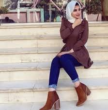 Just remember to choose a different colored purse for a stylish contrast. How To Wear Ankle Boots With Hijab Just Trendy Girls