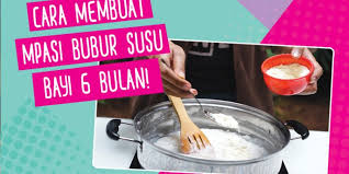 Namun pada usia 6 bulan, si kecil sudah bisa mencoba pada tahap awal pengenalan pada makanan padat, bayi berusia 6 bulan umumnya hanya dapat mengonsumsi kurang lebih satu sendok teh buah atau. Resep Cara Membuat Mpasi Bubur Susu Bayi Mudah Mamapapa Id
