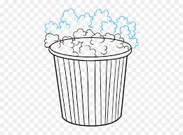 Learn sketching online at your own pace. How To Draw Popcorn Pop Corn Drawing Easy Hd Png Download Vhv