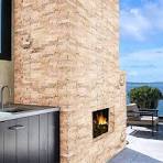 Beige Travertine Stacked Stone Ledger Corners - Rockmount