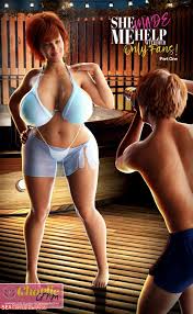 CFNM in nude model - Intimate adult artwork