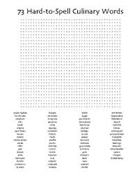 73 Hard To Spell Culinary Words By Berry S Goodies Tpt