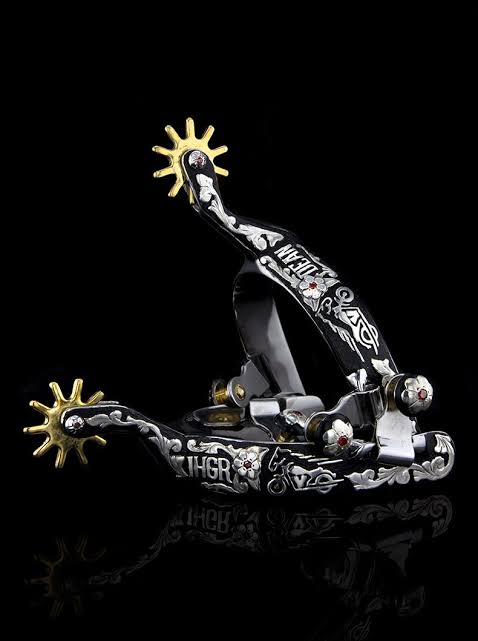 Engraved spurs