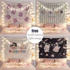 Created for labyrinths of astoria, at voltage entertainment. Kawaii Ins Anime Tapestry Lights Background Cloth Props Room Decor Japan Korea Home Bedroom Living Room Wall Cloth Hanging Cloth Shopee Malaysia