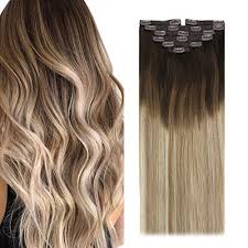 These clip in hair extensions are thick from top to bottom and will last up to a year with proper care and minimal processing and heat damage. Sunny Ombre Clip In Hair Extensions 14 Inch Human Hair Clip In Ombre B Ninthavenue United Arab Emirates