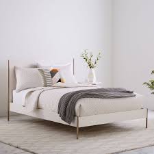 Stella Metal Bed Rose Gold In 2020 White Bedding Upholstered Beds Furniture