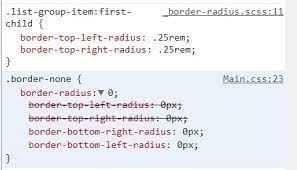 None 100% 1 0 stretch. Removing Border Radius In Bootstrap 4 List Group Item Stack Overflow
