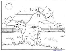 Barn coloring pages with animals. Farm And Baby Animals Coloring Pages Cows Horses Ducks Kinderart