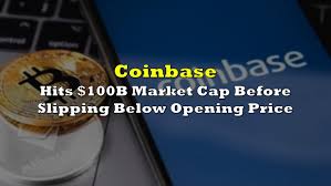 For api documentation visit our developer site. Coinbase Hits 100b Market Cap Before Slipping Below Opening Price The Deep Dive