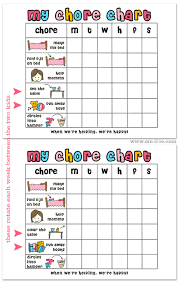 10 paradigmatic 5 year old chore chart with pictures