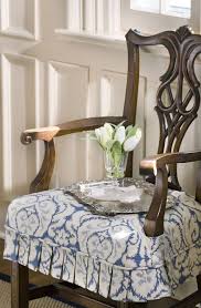 Custom Chair Seat Slipcover With Pleated Skirt Photo By Bob Greenspan Slipcovers For Chairs Seat Covers For Chairs Upholstered Furniture