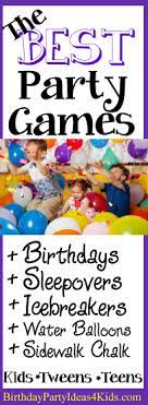 The Best Birthday Party Games For Kids Tweens And Teens Ages 1 2 3 4 5 6 7 8 910 Birthday Party Games For Kids Girls Party Games Slumber Party Games