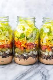 Mächtig, fettig und hammermäßig lecker! Meal Prep Low Carb Big Mac Salad Jars The Girl On Bloor