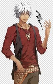Especially the main character saitama. Male Render Male Anime Character With White Hair Wearing Red Shirt And Gray Pants Illustration Transparent Backgr Black Anime Guy Anime Black Anime Characters