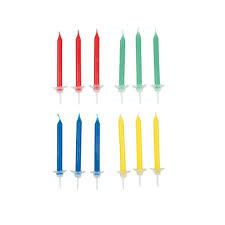 4,5 de 5 estrellas 760. Surtido De 24 Velas Para Cumpleanos Yey Let S Party Verde Amarillo Rojo Azul Perles Co