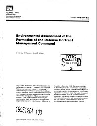 Pdf Environmental Assessment Of The Formation Of The