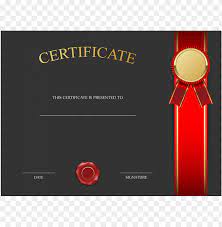Choose from 16000+ certificate graphic resources and download in the form of png, eps, ai or psd. Download Black Certificate Template With Red Clipart Png Photo Toppng