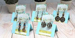 I described the earring cards as simply cards Easy Earring Cards Earring Cards Diy Earring Cards Custom Earring Cards