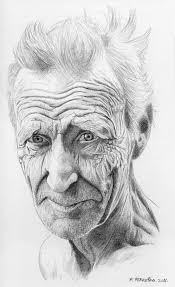 Old Man Portrait Drawing Old Man Portrait Portrait Art