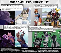 COMMISSIONS NOT OPEN) COMMISSION PRICE LIST by Habiyeru -- Fur Affinity  [dot] net