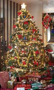 Christmas tree 'skirts' started as christmas tree 'carpets'. Christmas Decoration Wikipedia