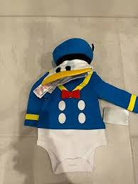 Nwt Disney Store 2 Pc Baby Boy Donald Duck Halloween Costume Bodysuit Sz 0 3m Ebay