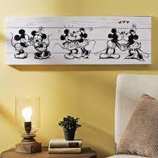 Celebrate The History Of Motion Pictures With Kirkland S Adorable Mickey Minnie Canvas Art Print This Wall Disney Room Decor Disney Home Decor Disney Decor