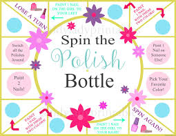 Birthday Party Sleepover Games For Girls Spin The Nail Polish Bottle Printable Game Girls Party Game Etsy Girls Party Games Slumber Party Games Nail Polish Bottles