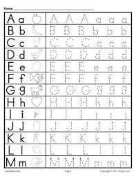 These printable alphabet tracing worksheets are great for preschool, kinderga. Uppercase And Lowercase Letter Tracing Worksheets Supplyme