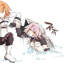 Maid And Butler Mordred Anime Blue Hair Anime Boy Cat Girl