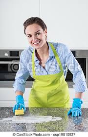 Kitchen dishes small kitchen appliances kitchen gadgets kitchen dining best juicer citrus starfrit table cleaner (lady bug). Woman Cleaning Kitchen Table With Blue Gloves Canstock