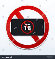 Over 18 Plus Only Sign On Stock Vector (Royalty Free) 2004570755 |  Shutterstock