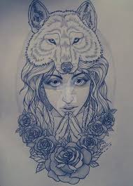 Another One Wolf Girl Tattoos Headdress Tattoo Tattoo Drawings