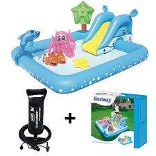 Perosotan kolam renang atau seluncuran kolam renang sesuai dengan namanya ditempatkan di kolam renang. Paket Bestway Fantastic Aquarium Play Pool Pompa Kolam Renang Perosotan Anak Shopee Indonesia