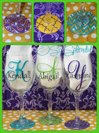 Personalized 20 Oz Wine Glass Forget About Wine Charms Always Know Your Glass Sip In Style Diy Wine Glasses Wine Glass Crafts Hand Painted Wine Glasses