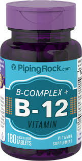 Maybe you would like to learn more about one of these? B Complex Plus Vitamin B 12 180 Tablets Pipingrock Health Products