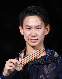 Denis Ten Kazakhstan Poses His Bronze Editorial Stock Photo