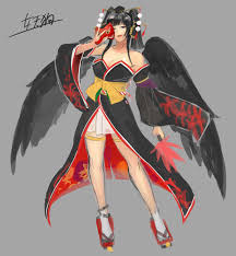 Nyotengu Character Artwork From Dead Or Alive 6 Art Illustration Artwork Gaming Videogames Gamer Character Design Cute Anime Coupes Character Art