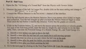 Now i am having problem with the others. Solved Energy Lab Ball Toss Looking For Help To Fill In Chegg Com