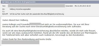 Vielen Dank Fur Ihre Empfehlung