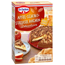 Käsekuchen mit quark und vanillepudding, streuselkuchen und apfelkuchen. Apfel Schoko Streusel Kuchen Herbst Genuss Backmischungen Lebensmittel Dr Oetker Shop